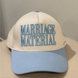 Marriage Material Canvas Trucker Hat BRIDEMERCH 💍